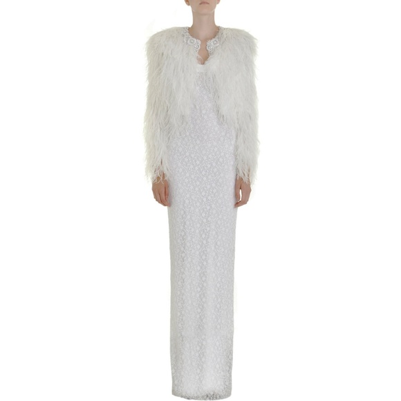 ❤️SOLD❤️Givenchy White Lace Cami gown - Picture 8 of 16